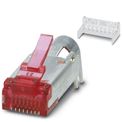 Conector Rj45 8 Polos Cat 6 Cinza Vermelho Blind Ip20 VS08STH21RJ45 Phoenix Contact - Dimensional | Imagem ilustrativa - Visão geral
