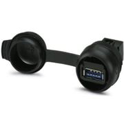 Tomada Carregador USB Red Preto Preto SIRNDU1A Phoenix Contact