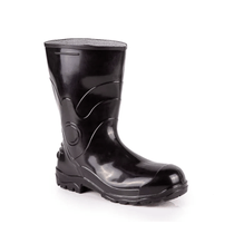 Bota PVC Preta Cano Longo Sem Forro Tamanho 38 85Bpl600Sfacqualev CA 37455 Bracol