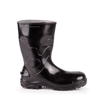 Bota Impermeável PVC Preta Cano Curto Sem Forro 82BPC600SFACQUAFLEX 38 CA 37456 Bracol