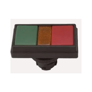 Botão Iluminado Duplo Verde e Vermelho 22mm Ba9S 1NA+1NF 12895114 Ace Schmersal