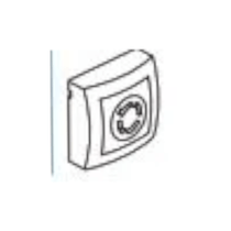 Tomada Predial Branca 3 Polos + Terra com Trava 30 A 440 V Sistema X 675014 PIAL