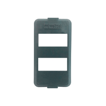 Tampa Não Metálica Condulete PVC Cinza 2 Postos Horizontais Sep 1/2"  3/4" TCI04 Wetzel