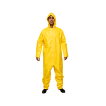 Macacão Trevira Amarelo com Capuz Zíper Botão Luvas Bota 42 Tamanho G KP500 1263 CA 28445 - BRASCAMP