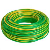 Cabo Flexivel 750V 70 Graus Celsius PVC 1,5mm Verde/Amarelo Rolo 100 Metros 23234814 Prysmian