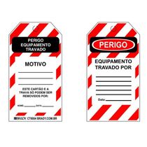 Cartao Ident Bloq 77X146Mm C/5Un CT8004 - Brady