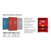 Estacao Travamento Metal Az C/30 Ganchos CS2010A - Brady