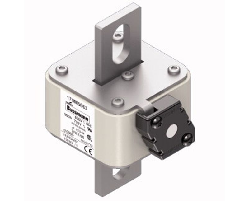 Fusivel Quad U/R 690V 900A 200Ka 170M6663 - Bussmann - Dimensional
