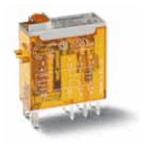 Rele Ind Plug-In/Solda Led 24Vcc 8A 2Rev 465290240074 - Finder