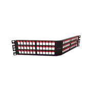 Patch Panel 72P Ang Desc Blind Cat5E/6/6A 2U 35050811 - Furukawa