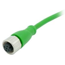 Conector Sensor Femea Reto Pu 5P M12 2M CFV15R2PU - Sense