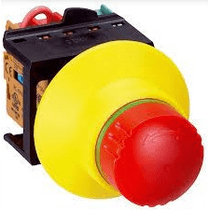 Botão Emergência Redondo Vermelho 600V 1NA+2NF Impulso ES21SB10G1 Sick