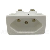 Tomada Branco 2P+T 10A 250V E3B TPA23E3B Margirius