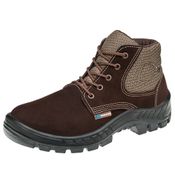 Bota De Segurança Nobuck Cadarço Bidensidade Bico De Plástico Marrom Café 50B26CBBPCX Tamanho 43 CA 45611 Marluvas