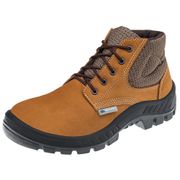 Bota De Segurança Nobuck Cadarço Bidensidade Bico De Plástico Marrom 50B26CBBP Tamanho 33 CA 45611 Marluvas