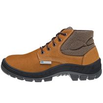 Bota De Segurança Nobuck Cadarço Bidensidade Bico De Plástico Marrom 50B26CBBP Tamanho 38 CA 45611 Marluvas
