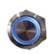 Botão Iluminado Redondo Azul 22mm 24Vca/Cc AV22IC7BL Metaltex