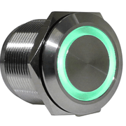 Botão Iluminado Redondo Verde 22mm 24Vca/Cc AV22IC7G Metaltex