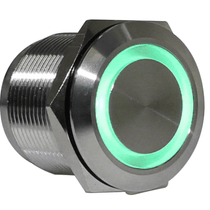 Botão Iluminado Redondo Verde 22mm 24Vca/Cc AV22IC7G Metaltex