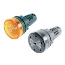 Sinalizador Audiovisual 24Vca/Vcc Led Vm 50Db BZ207LR - Metaltex