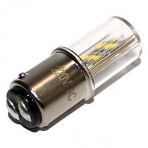 Lâmpada Sinalização LED Branca Ba15S 220Vca 10W S15L52W Metaltex