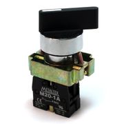 Chave Comut Seletor 2 Pos Knob Longo 5A 2Na M20SLR2B2A - Metaltex