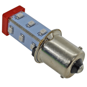 Lâmpada Sinalização LED Vermelha Ba15S 220Vca S15L52R Metaltex