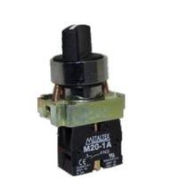 Comutador Knob Curto 3 Posições Preto 22mm 45G 2Na M20SCR4B2A Metaltex