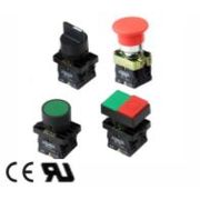 Botão Redondo Faceado Amarelo 22mm 1NA Impulso P20AFRY1A Metaltex