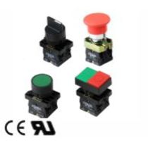 Botão Redondo Faceado Amarelo 22mm 1NA Impulso P20AFRY1A Metaltex