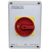 Chave Secc 3P 100A 690V Ip65 C/Caixa KC51003P - Metaltex