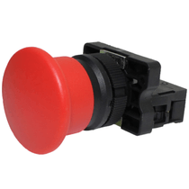 Botão Cogumelo 40mm Vermelho 22mm 1NF Impulso P20AMRR1B Metaltex
