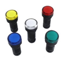 Sinaleiro Red Plast Am 22Mm 24V Led L20AR7Y - Metaltex