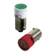 Lâmpada Sinalização LED Vermelha BA9S 220V L12R Metaltex