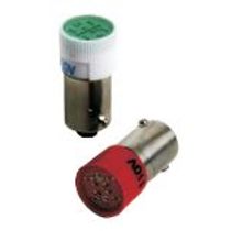 Lâmpada Sinalização LED Verde BA9S 220V L12G Metaltex