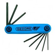 Chave L Jogo 8 Peças Torx Caniv T9-T40 43TXSCL80 Gedore