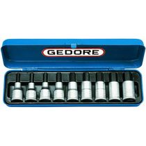 Chave Soquete Bits Jogo 8 Peças 1/2" Allen Aço Crom-V 4-17Mm IN198M Gedore