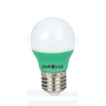 Lâmpada LED G45 E27 Verde Bivolt 3W Super LED Colors Ourolux