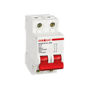 Disjuntor Mini Bipolar 25A 127-400V Curva C 4KA 26069 Ourolux