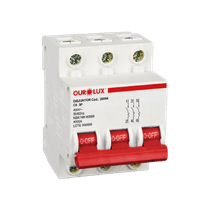 Disjuntor Mini Tripolar 20A 400VCA C 4KA Pe 26088 Ourolux