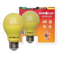 Lâmpada LED A60 E27 1600K Bivolt 4W Anti Inseto 05500 Ourolux