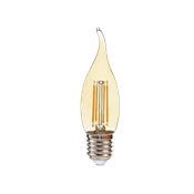 Lâmpada LED Vela E27 2400K Luz Amarela Bivolt 2W Chama Vintage 05305 Ourolux