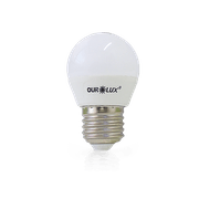 Lâmpada LED G45 E14 6500K Luz Branca Fria Bivolt 4W S30 20003 Ourolux