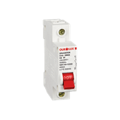 Disjuntor Mini Monopolar 100A 127-400V Curva C 6KA 26059 Ourolux