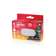Luminaria LED Sob Branca Bivolt 2700K 1X 8W 5801 Ourolux