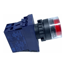 Botão Iluminado Redondo Faceado Vermelho 22mm 24Vca/Cc 1NF CSWBFI101000000FE26 -Weg