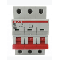 Disjuntor Mini Tripolar 32A 400VCA C 10KA Sda Sda63C32 Steck