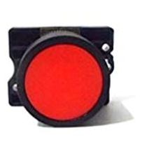 Botão Frontal Redondo Vermelho F22,5Mm Pulso/Soco SLPRL1 Steck