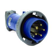 Plugue Industrial Movel Macho Pa 3 Polos + Neutro + Terra 63A 250V Azul N5579 Steck