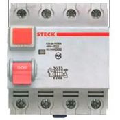 Interruptor Diferencial Tetrapolar 400Vca 100A 300Ma SDR410003 Steck